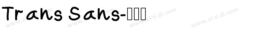 Trans Sans字体转换